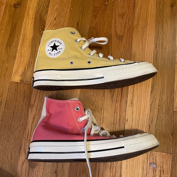 Converse Chuck Taylor, pink and yellow, Size 8W or 6M - Picture 10 of 11